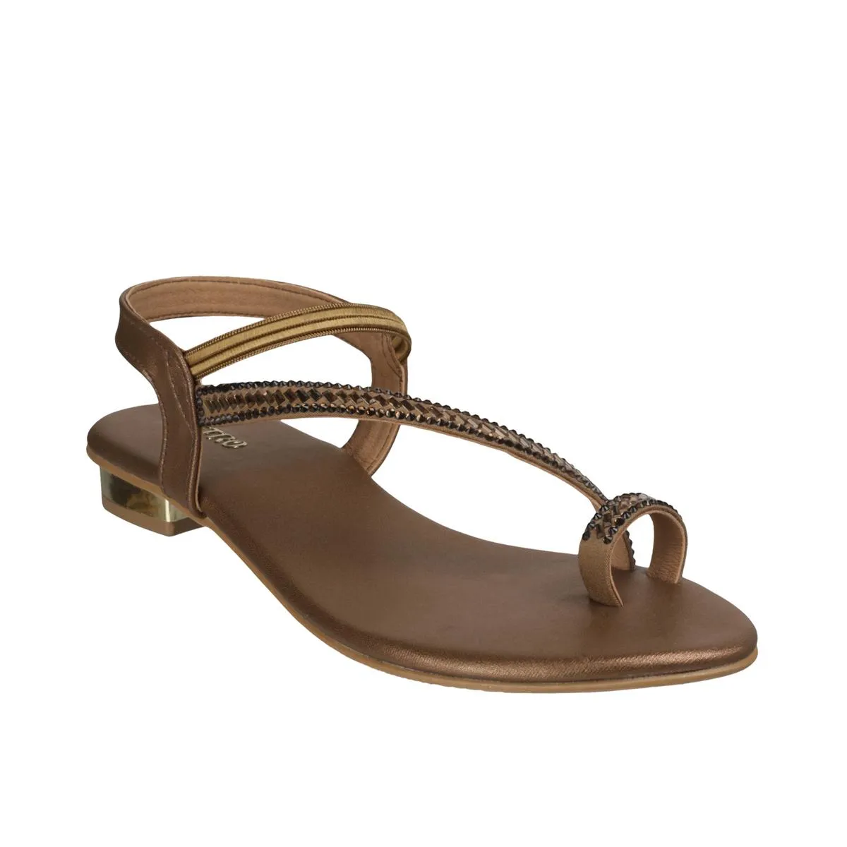 Metro Women Antic-gold Party Sandals