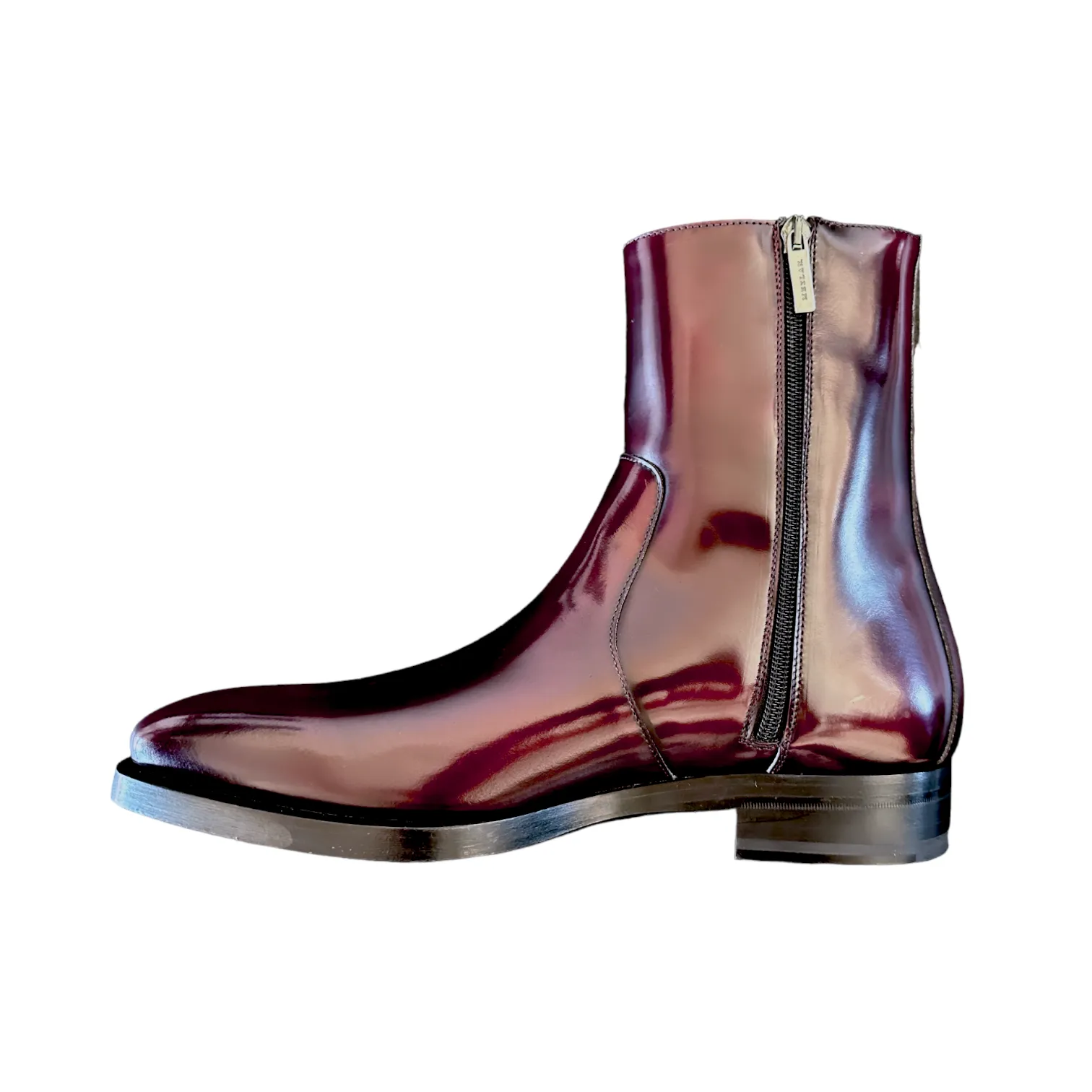 Mezlan Marques 20920 Men's Shoes Burgundy Polished Leather High-Top Boots (MZ3655)