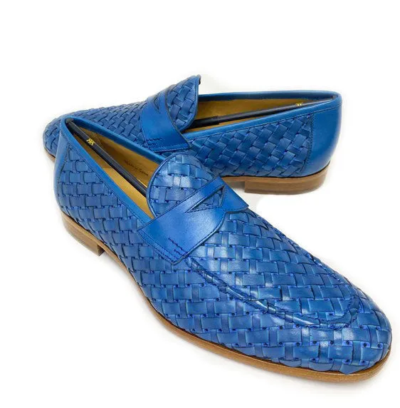 Mezlan Solomeo Woven Loafer Jeans