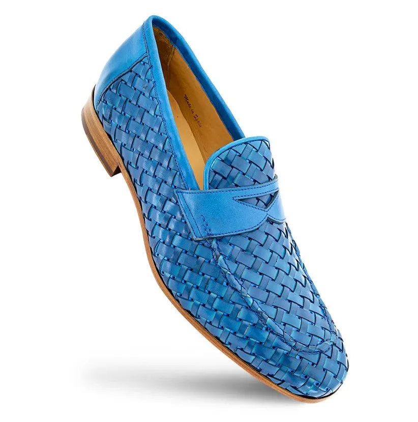 Mezlan Solomeo Woven Loafer Jeans