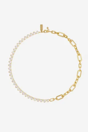 Miami Hearts Tennis Necklace
