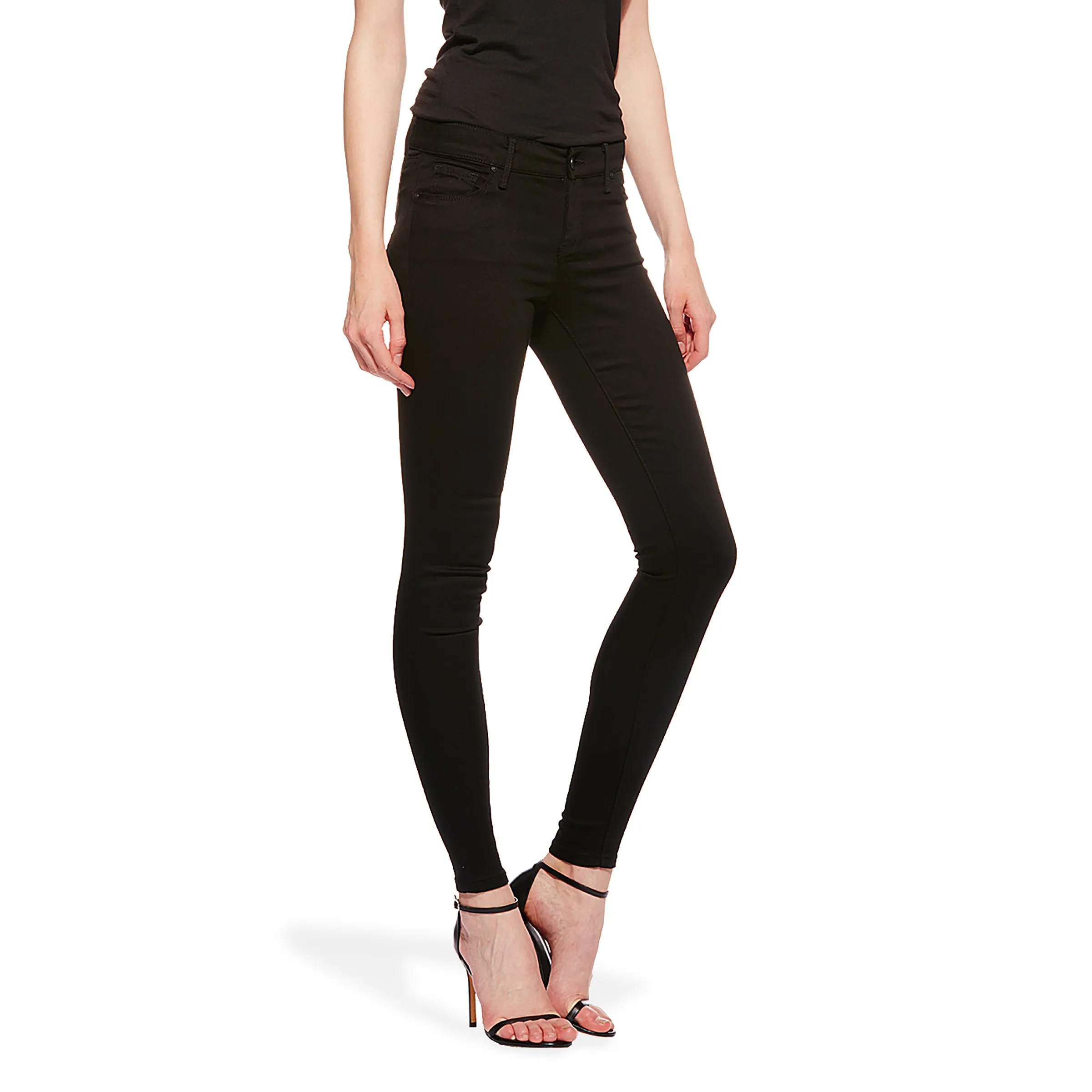 Mid Rise Skinny Bond Jeans