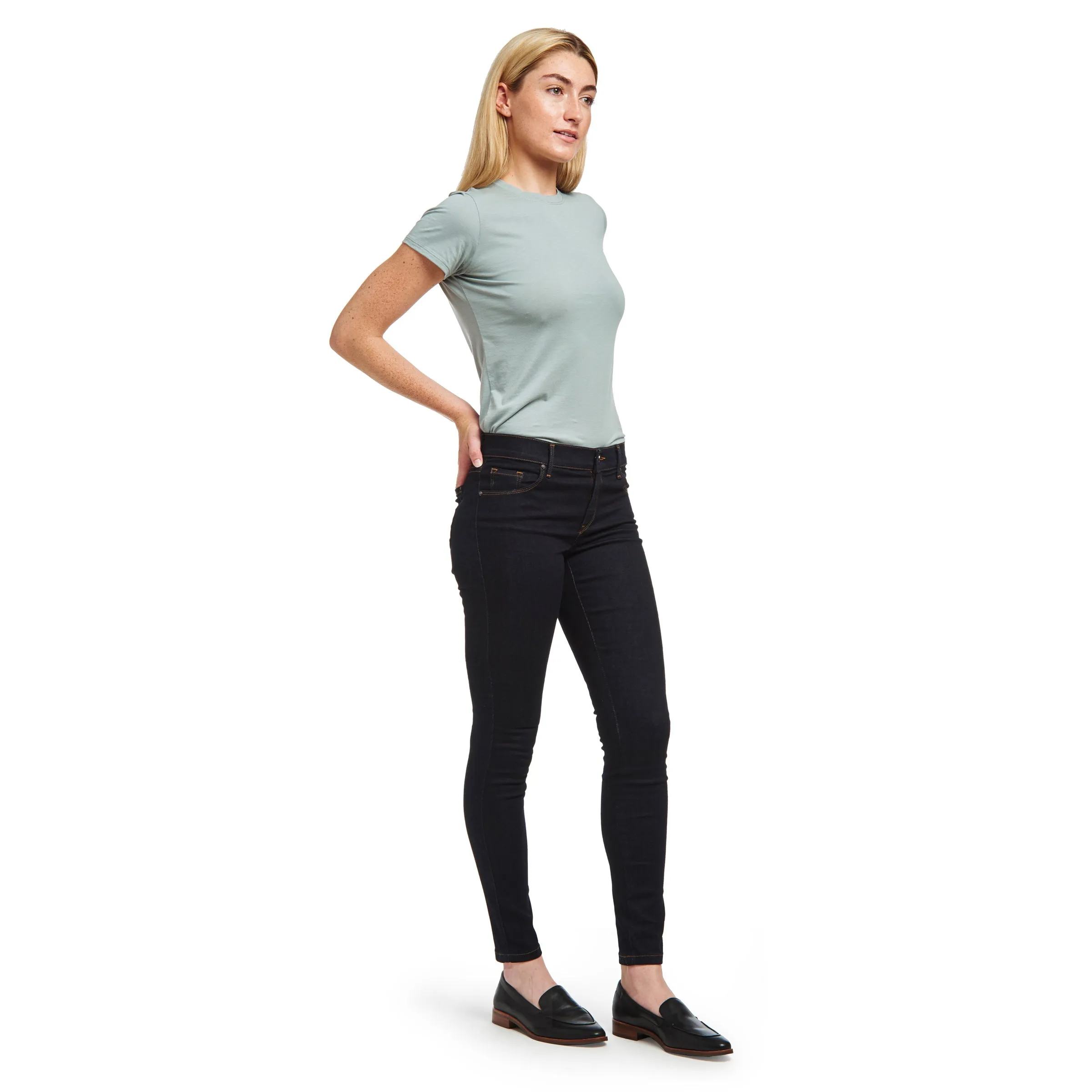 Mid Rise Skinny Moore Jeans