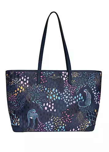 Midnight Leopard Large Tote Bag by Sara Miller | Look Again