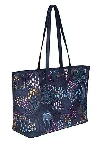 Midnight Leopard Large Tote Bag by Sara Miller | Look Again