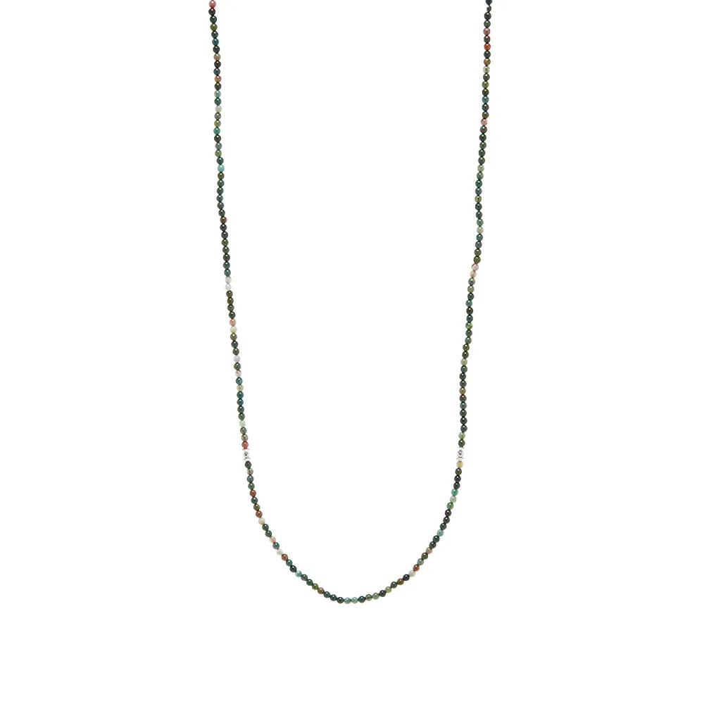 Mikia Mask Cord NecklaceBloodstone