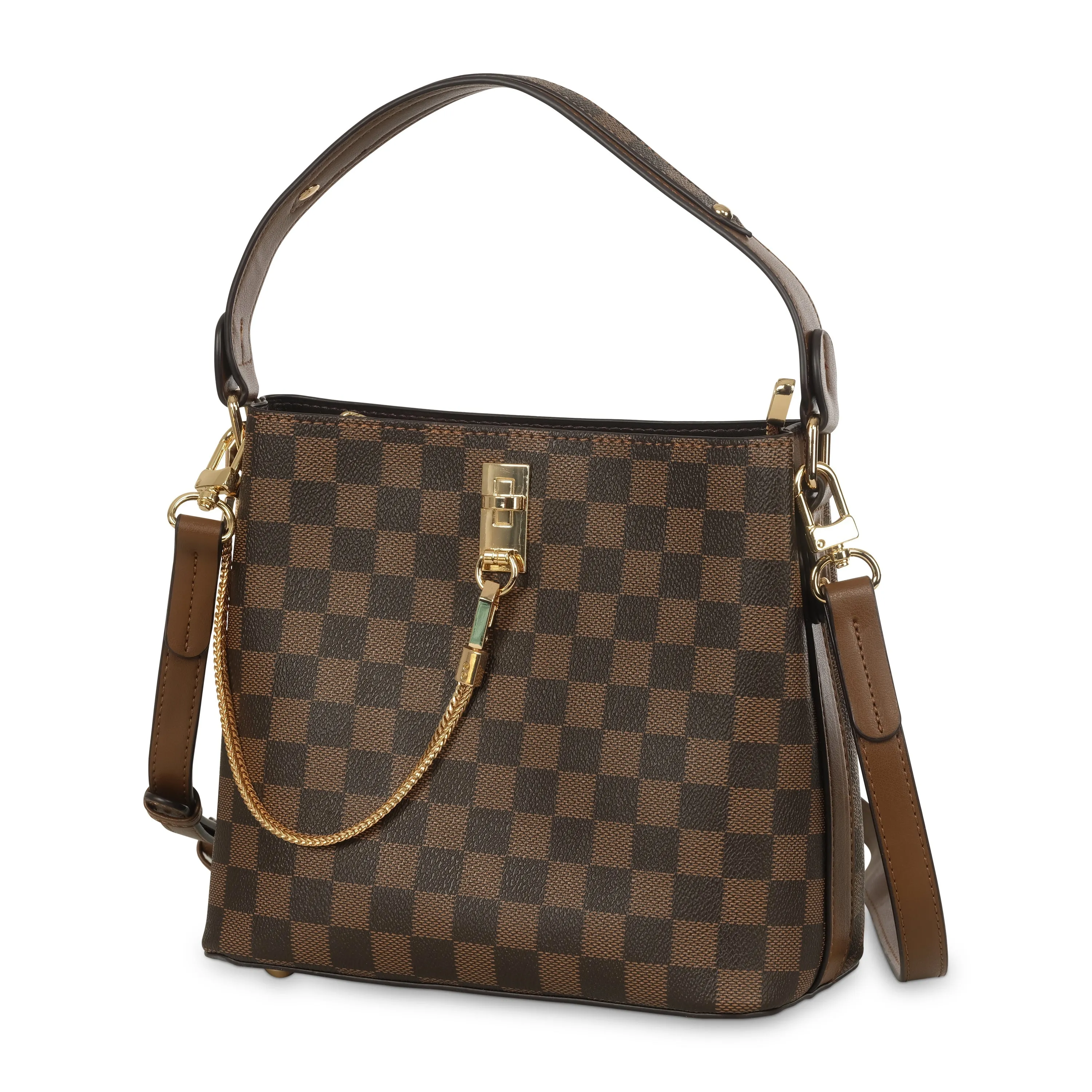 MILENAC HOBO BAG - BROWN