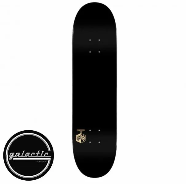 Mini Logo Chevron Detonator Solid Black Deck 8.5