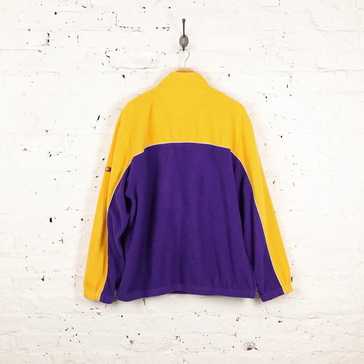 Minnesota Vikings Reebok 1/4 Zip Fleece - Purple - XL