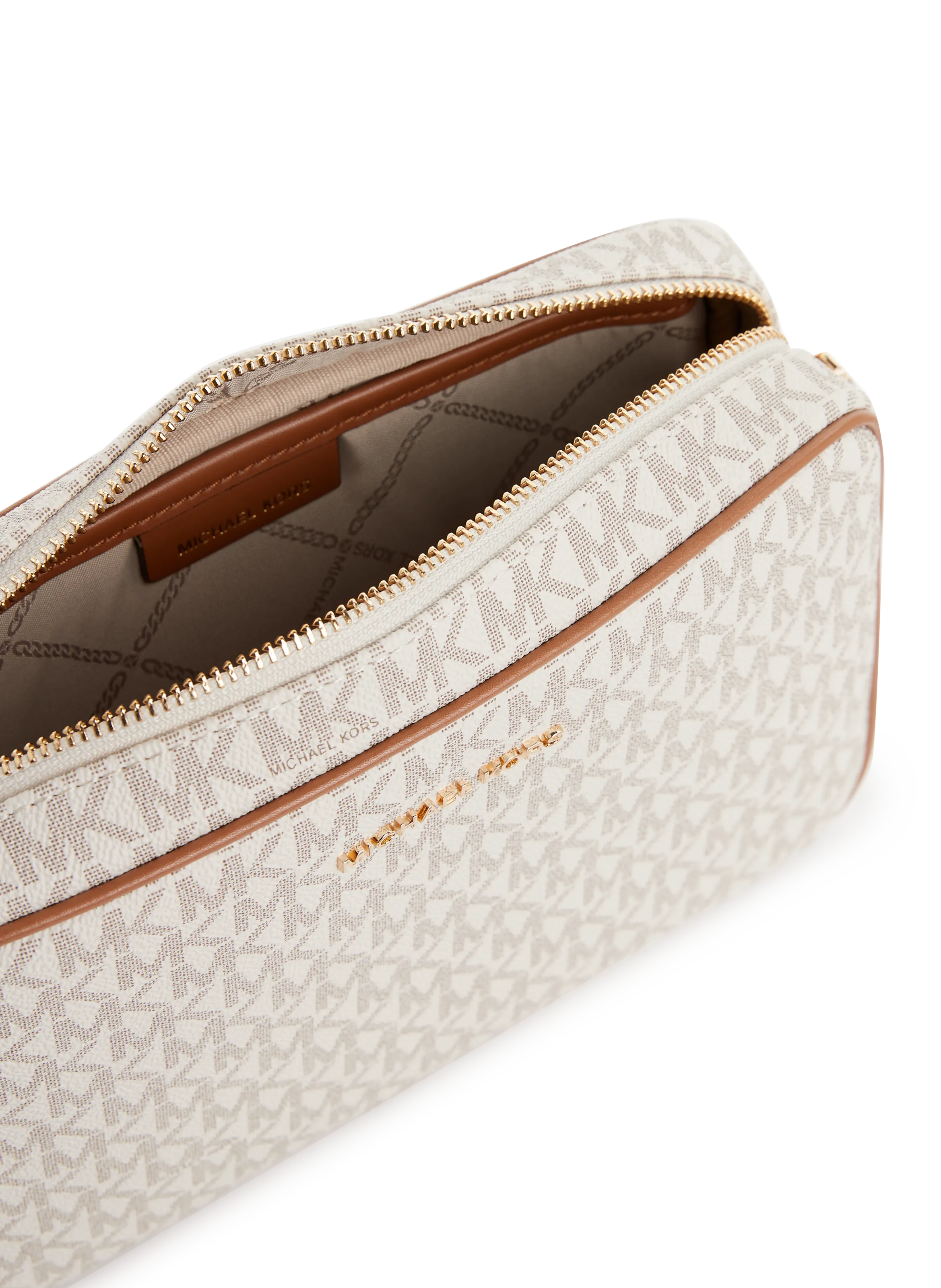 MMK  Leather bag with logo - Brown