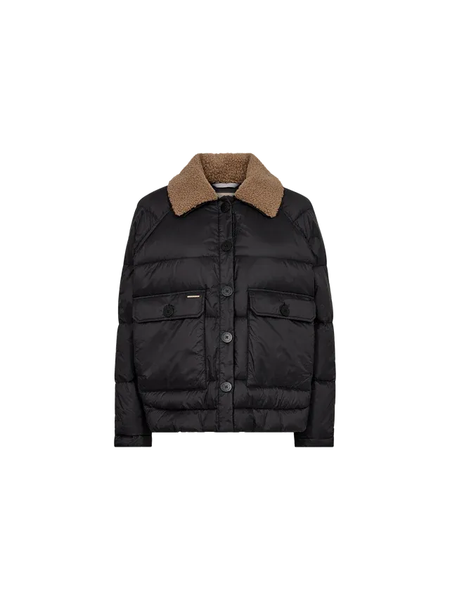 mmRidel Quilt Down Jacket Black