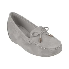 Mochi Women Grey Casual Loafers