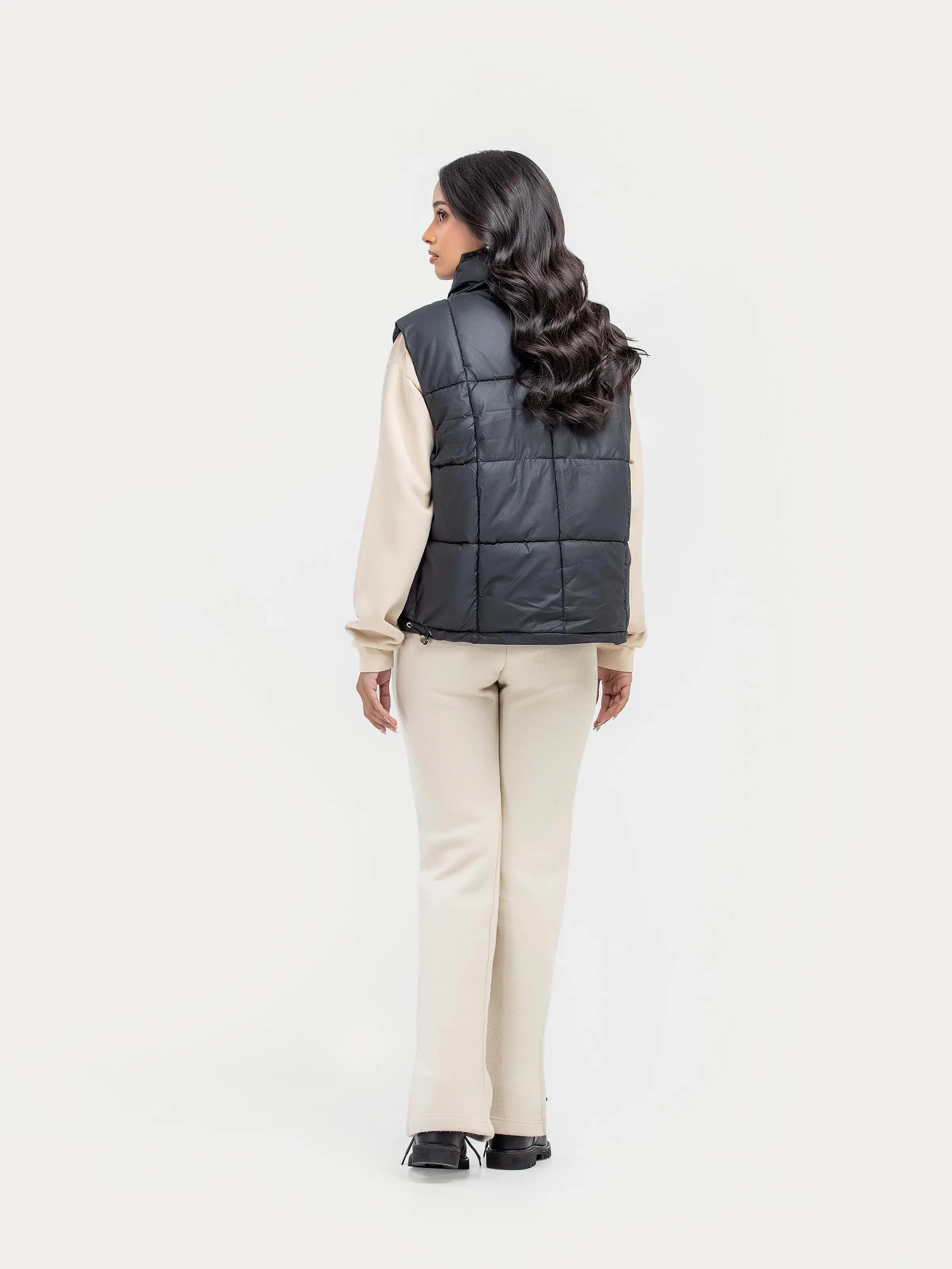 Mock Neck Puffer Gilet - FWTJP24-007