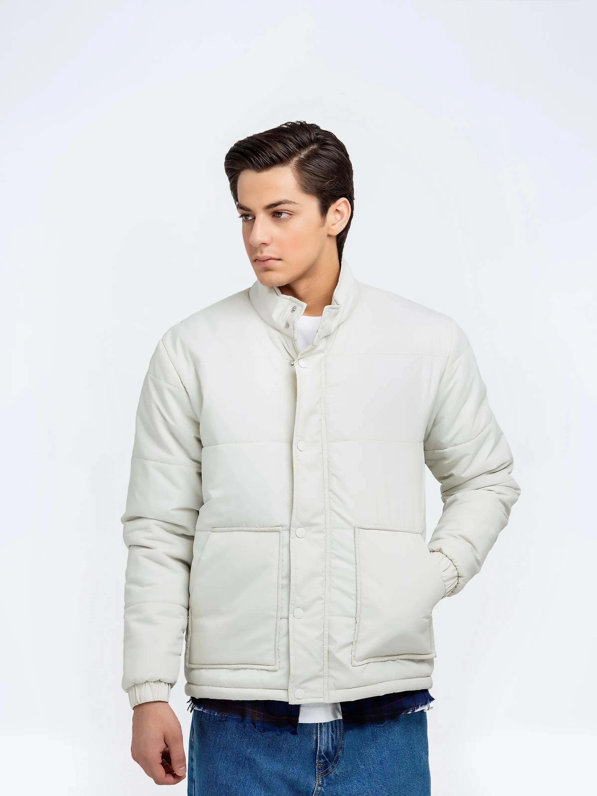 Mock Neck Puffer Jacket - FMTJP24-014