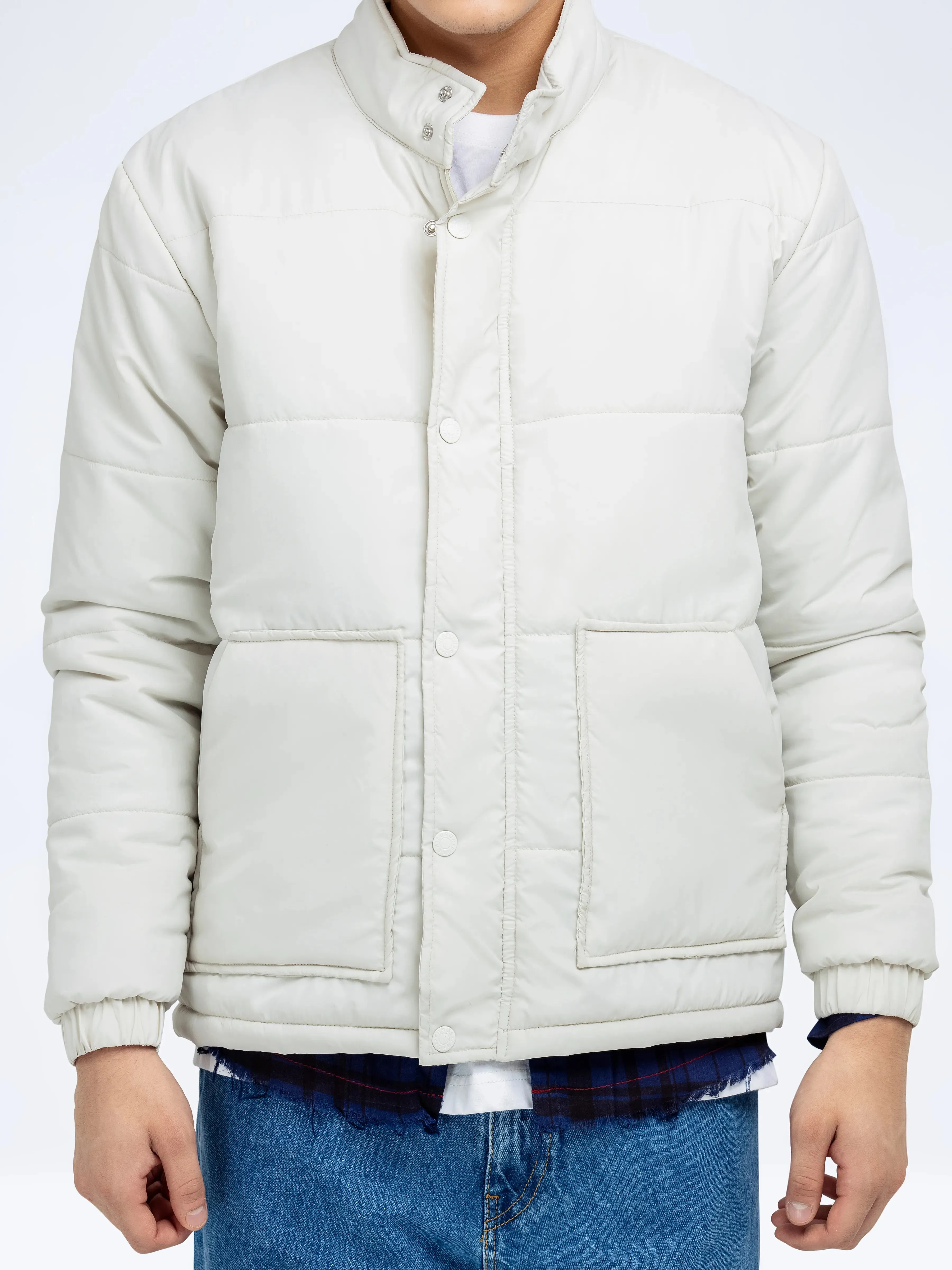 Mock Neck Puffer Jacket - FMTJP24-014