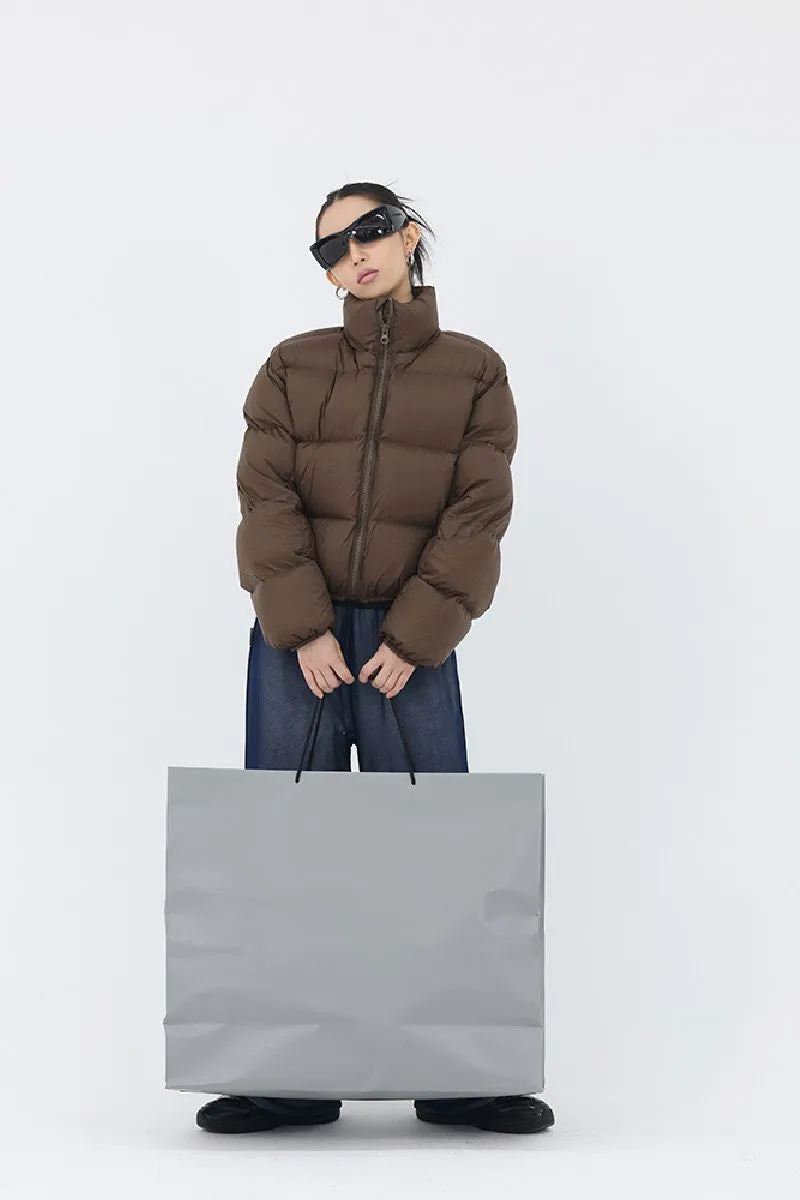 Modern Cropped Down Jacket