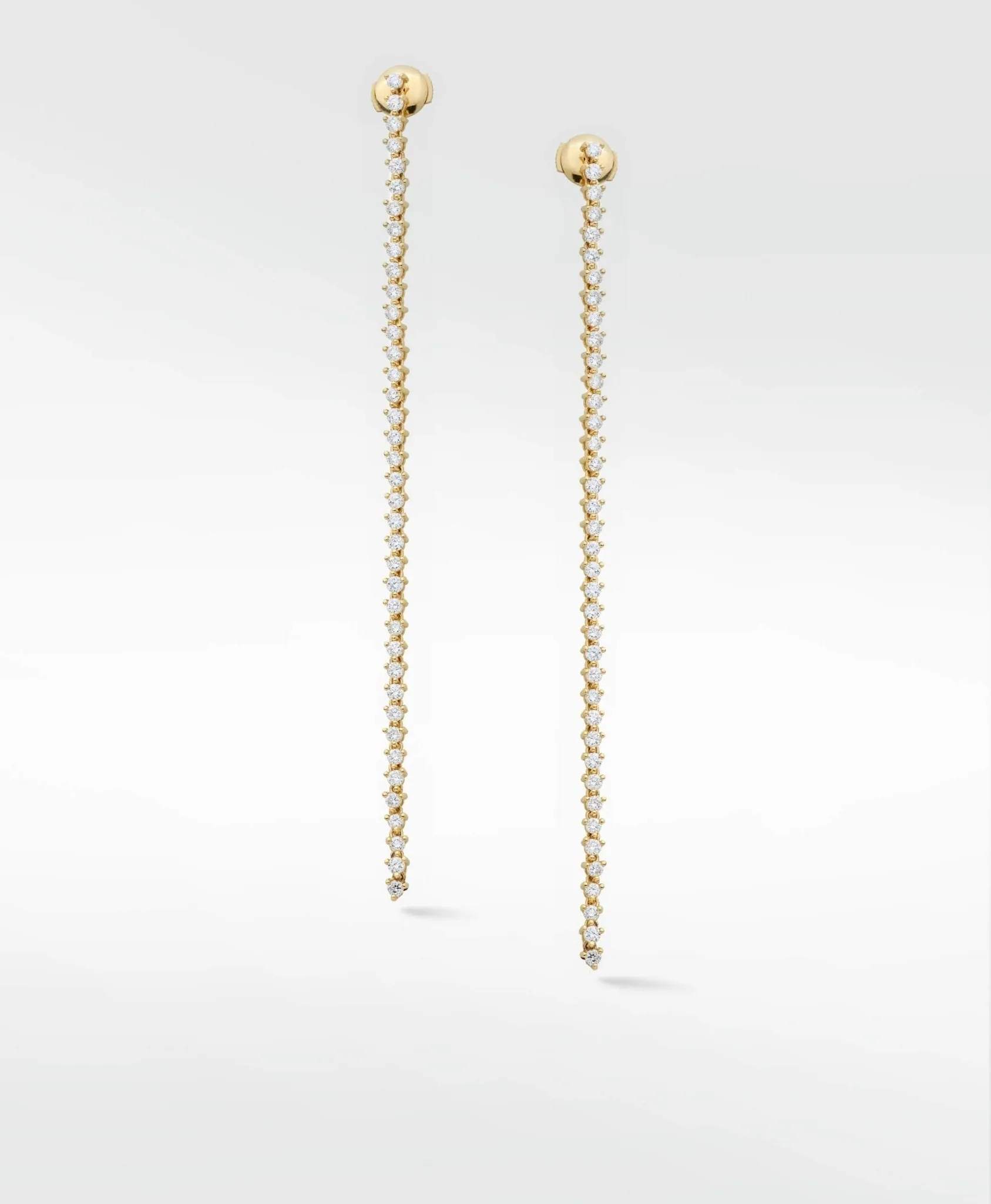 Modernist Tennis Long Drop Earrings