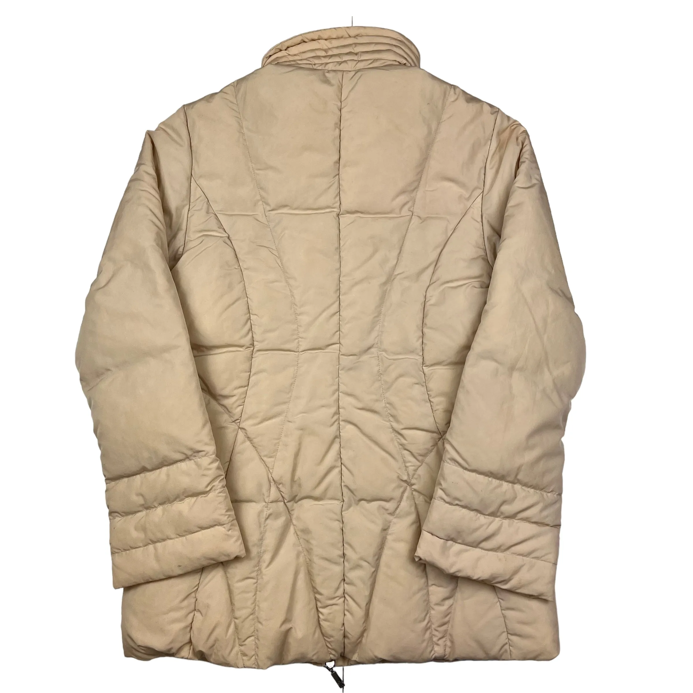 Moncler Cream Long Puffer Jacket