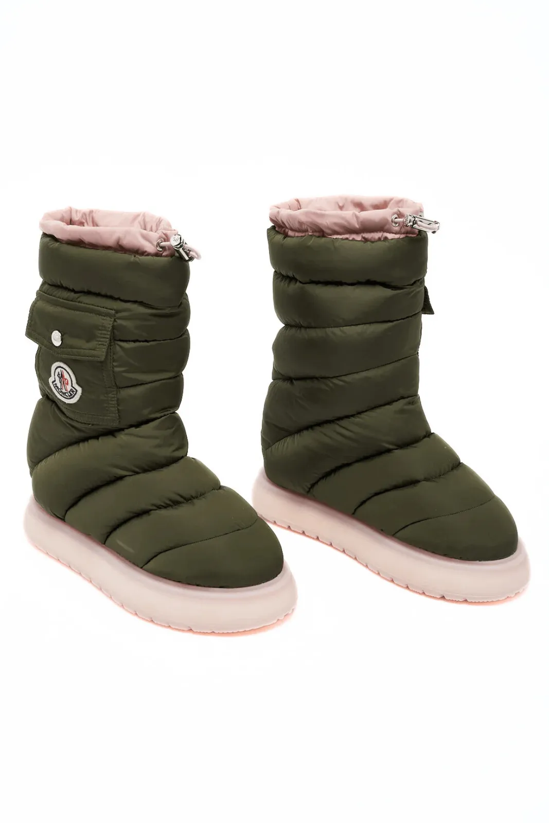 Moncler Gaia Snow Olive Boots