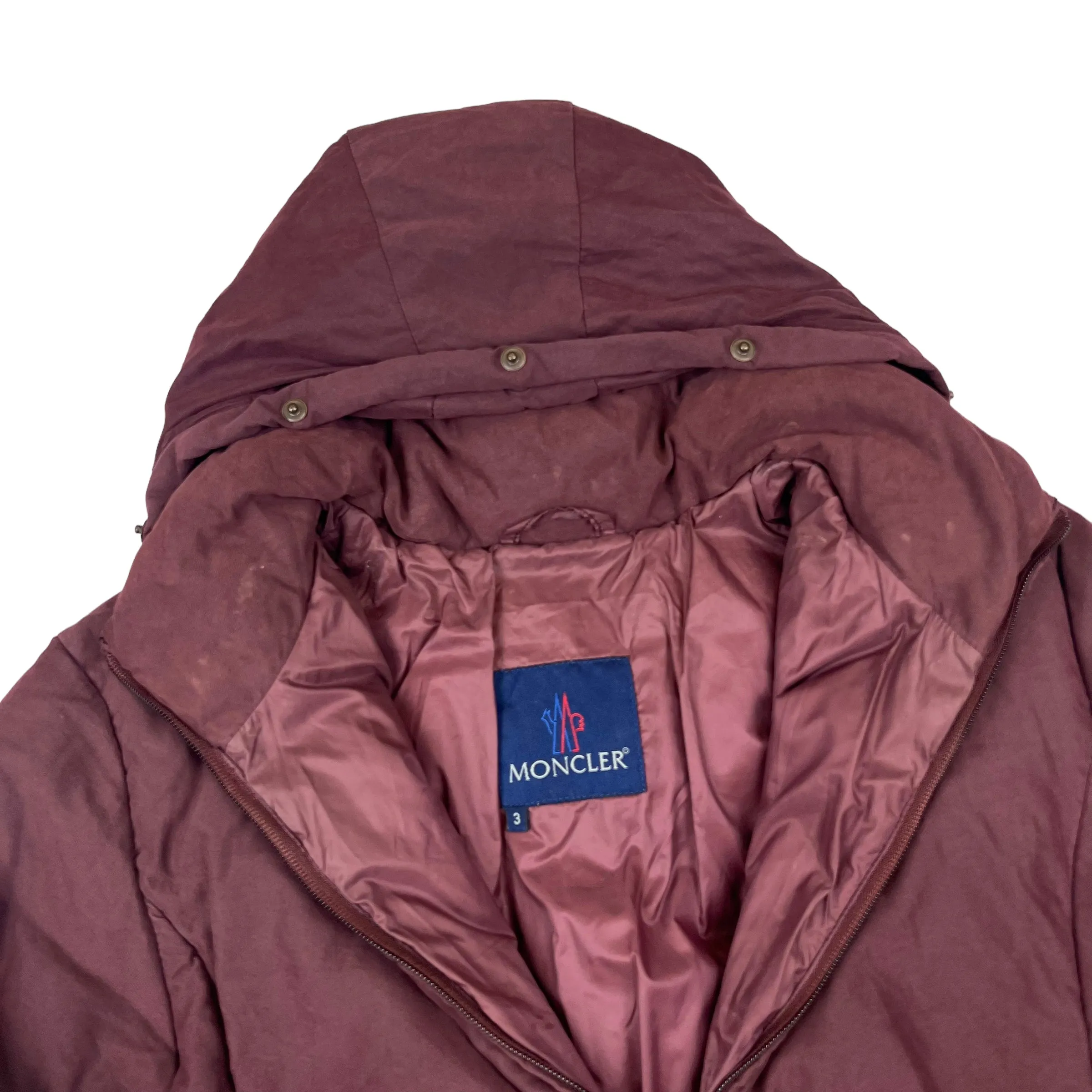 Moncler Maroon Puffer Jacket