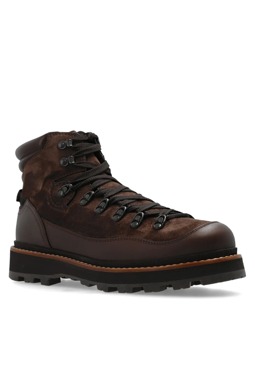 Moncler Peka Men Trek Hiking Brown Boots