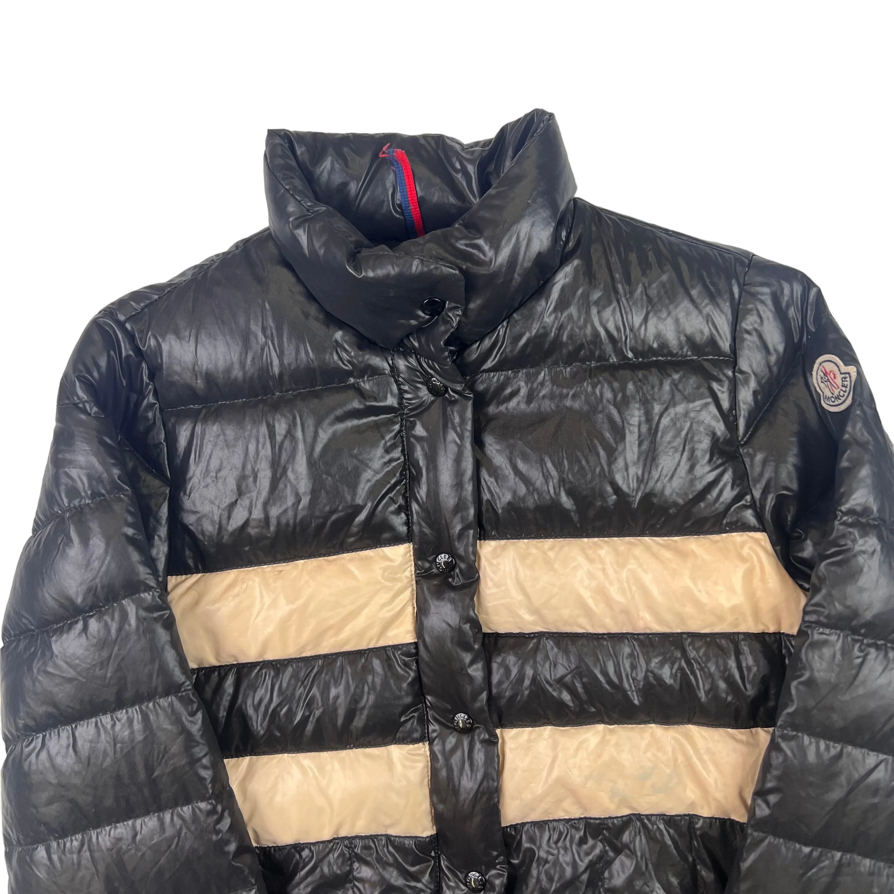 Moncler Thomas Down Puffer Jacket Black Beige