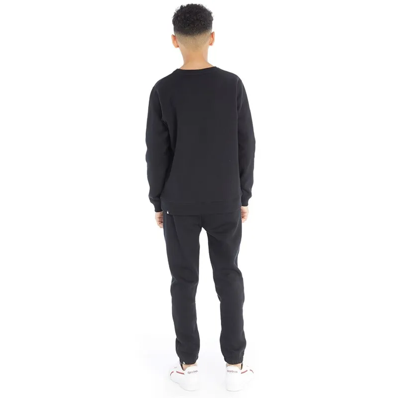 Money Boys Compound Logo Crew Tracksuit Black