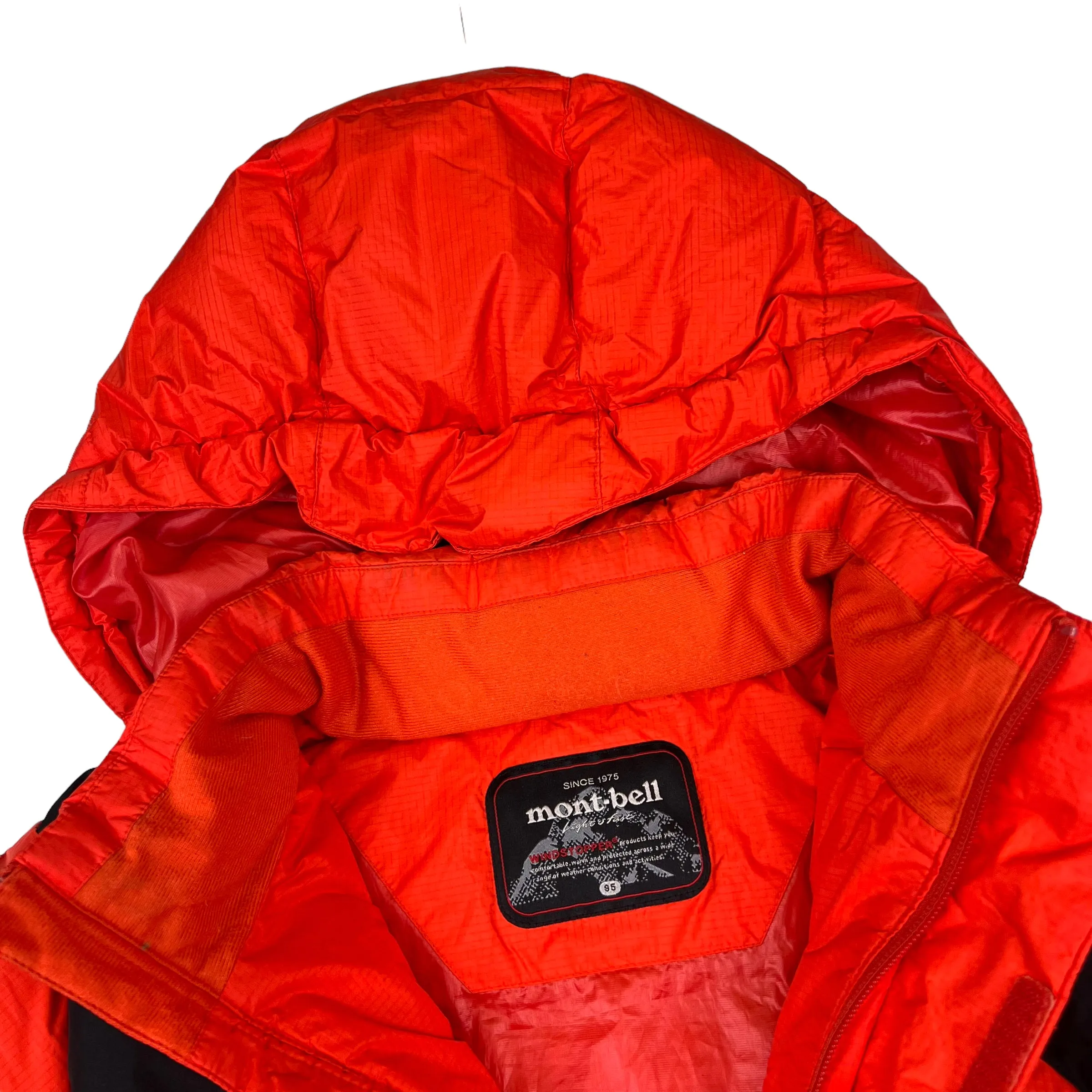 Montbell Orange Puffer Jacket