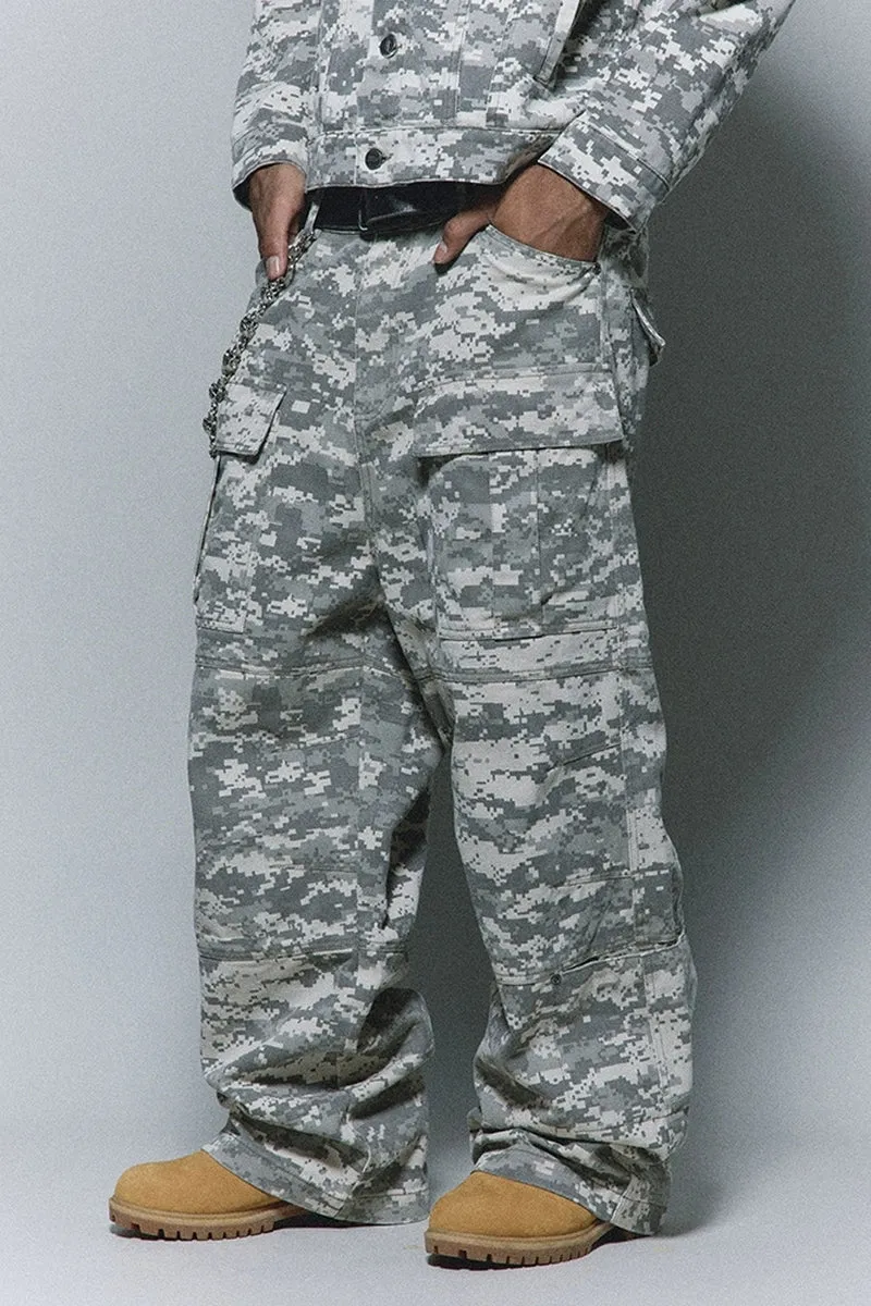 Mosaic Camo Military Cargo Pants