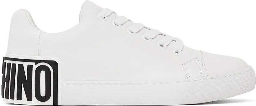 Moschino White & Black Logo Sneakers