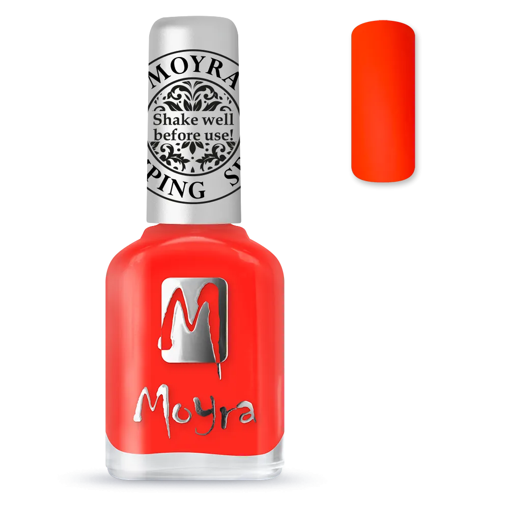 Moyra Stamping polish neon red