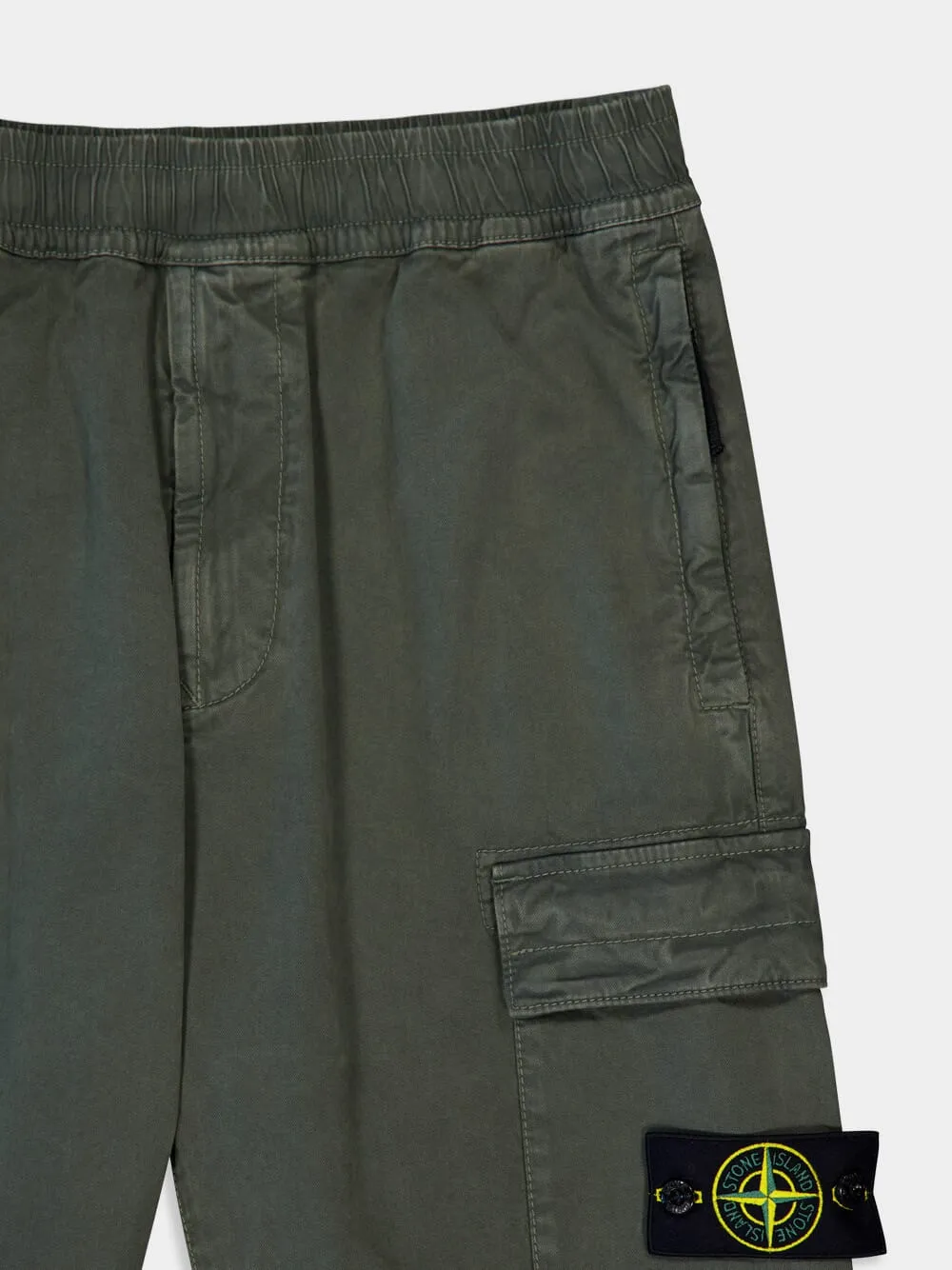 Musk Green Regular Tapered Fit Cargo Pants