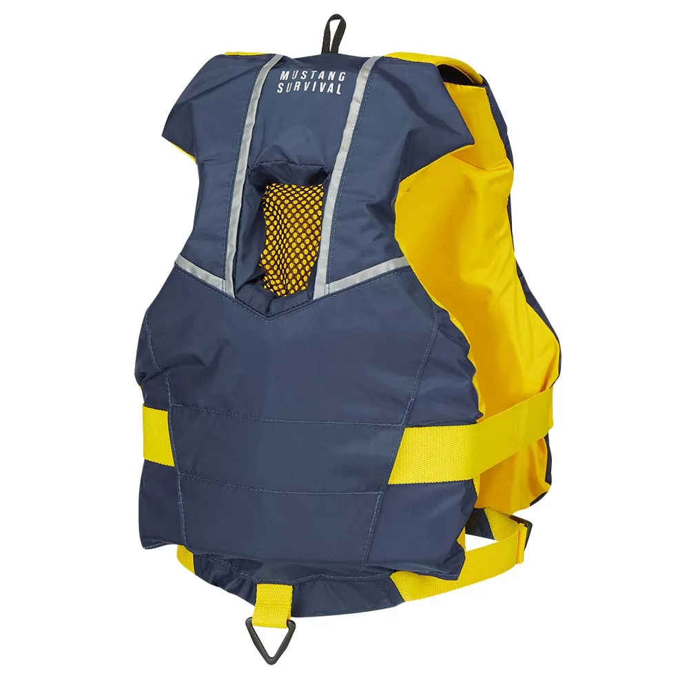 Mustang Youth Bobby Foam Vest - Yellow/Navy [MV2500-5-0-216]