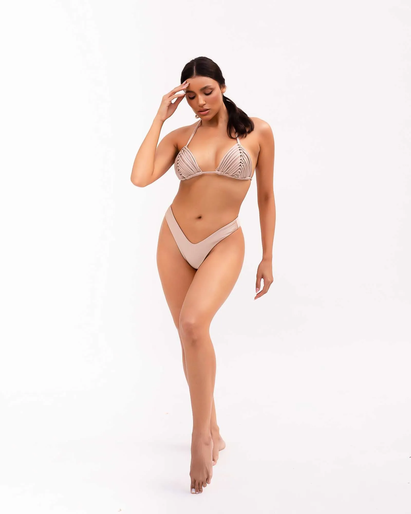 Mykonos Triangle Bikini Set | Brown