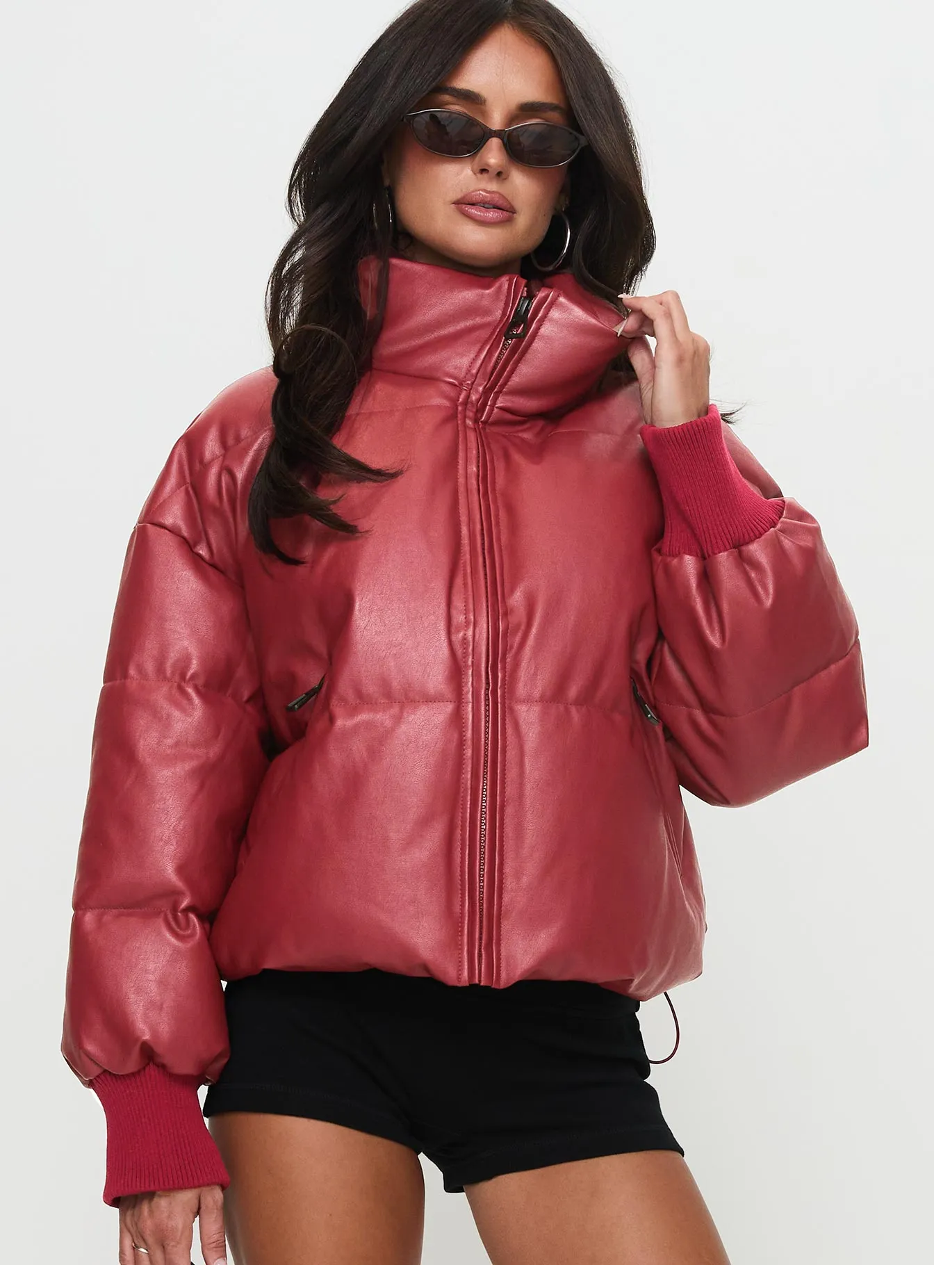 Myler Puffer Jacket Burgundy