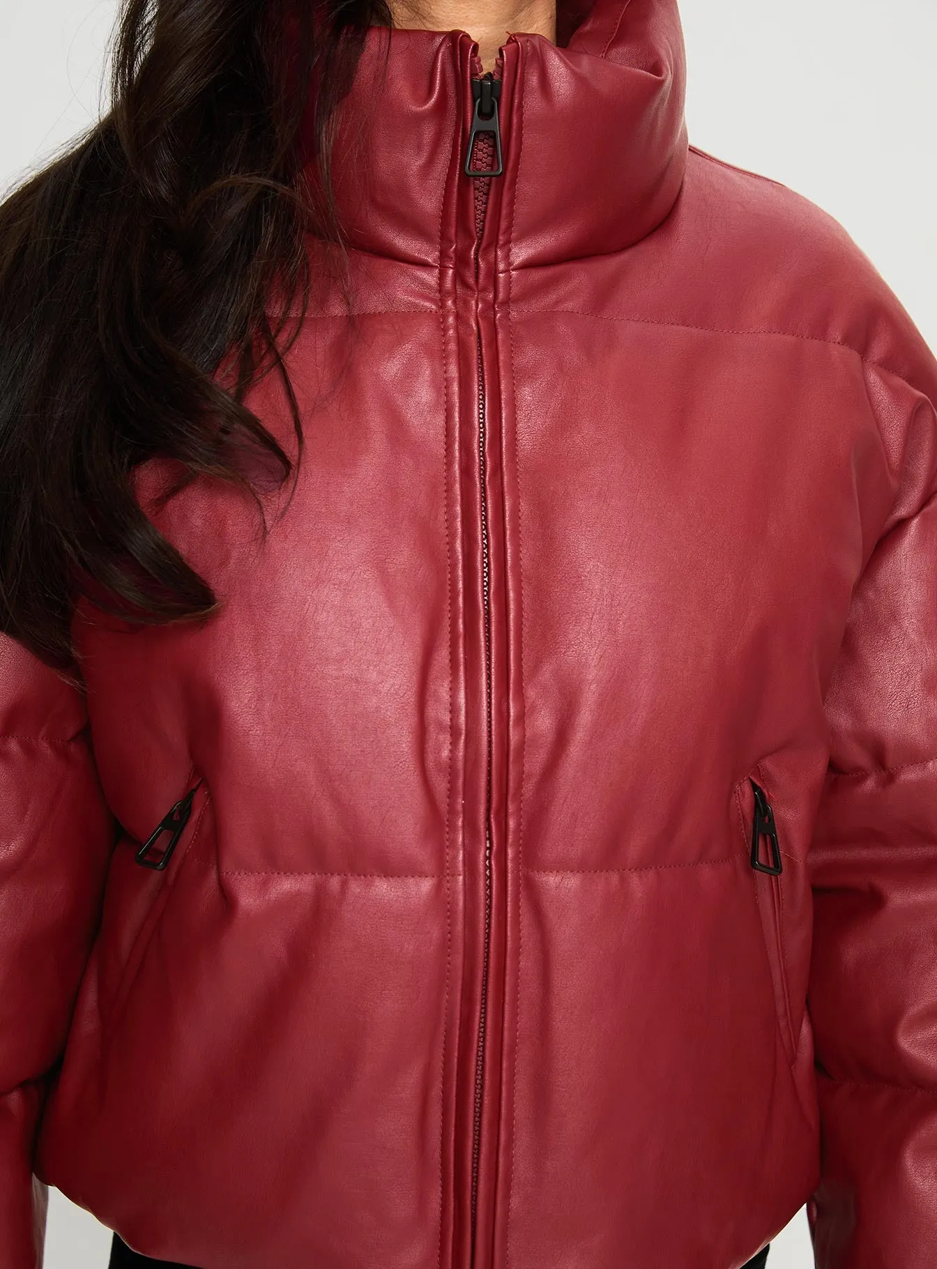 Myler Puffer Jacket Burgundy