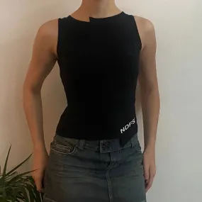 Nadia Fassi Vest - Medium Black Cotton