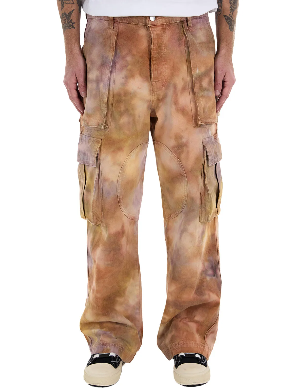 NAHMIAS | FLORAL TIEDYE CARGO PANTS