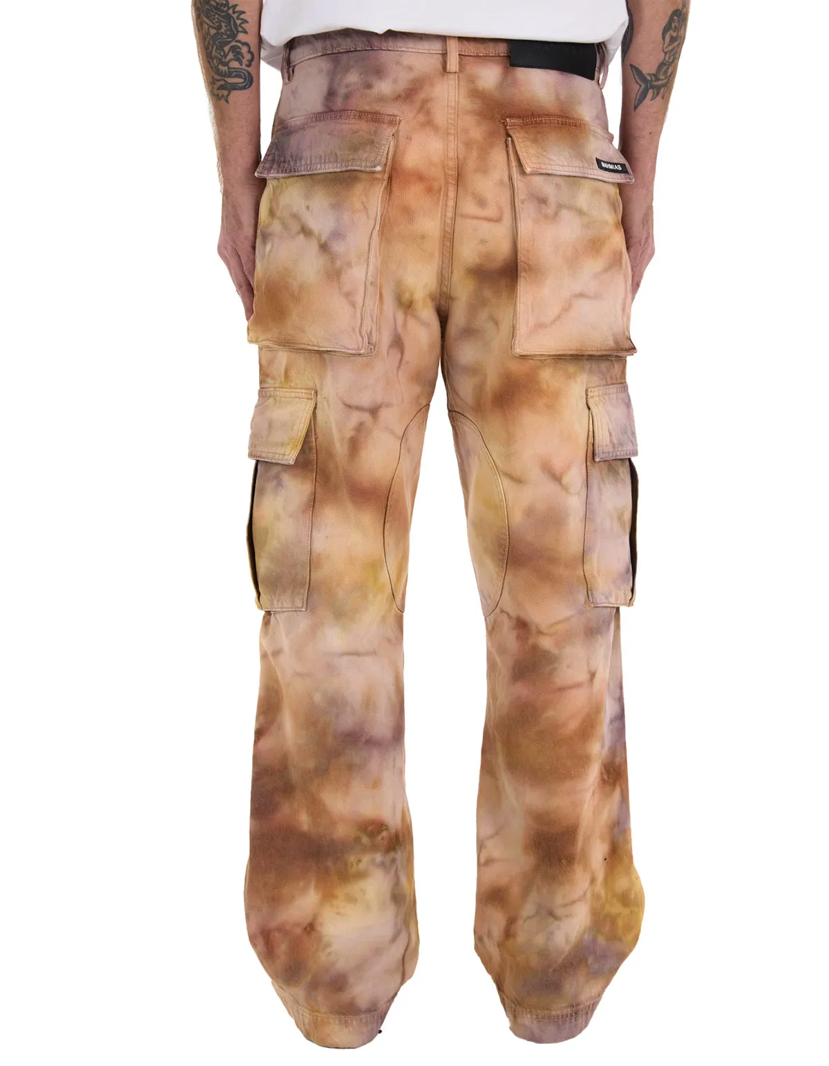 NAHMIAS | FLORAL TIEDYE CARGO PANTS