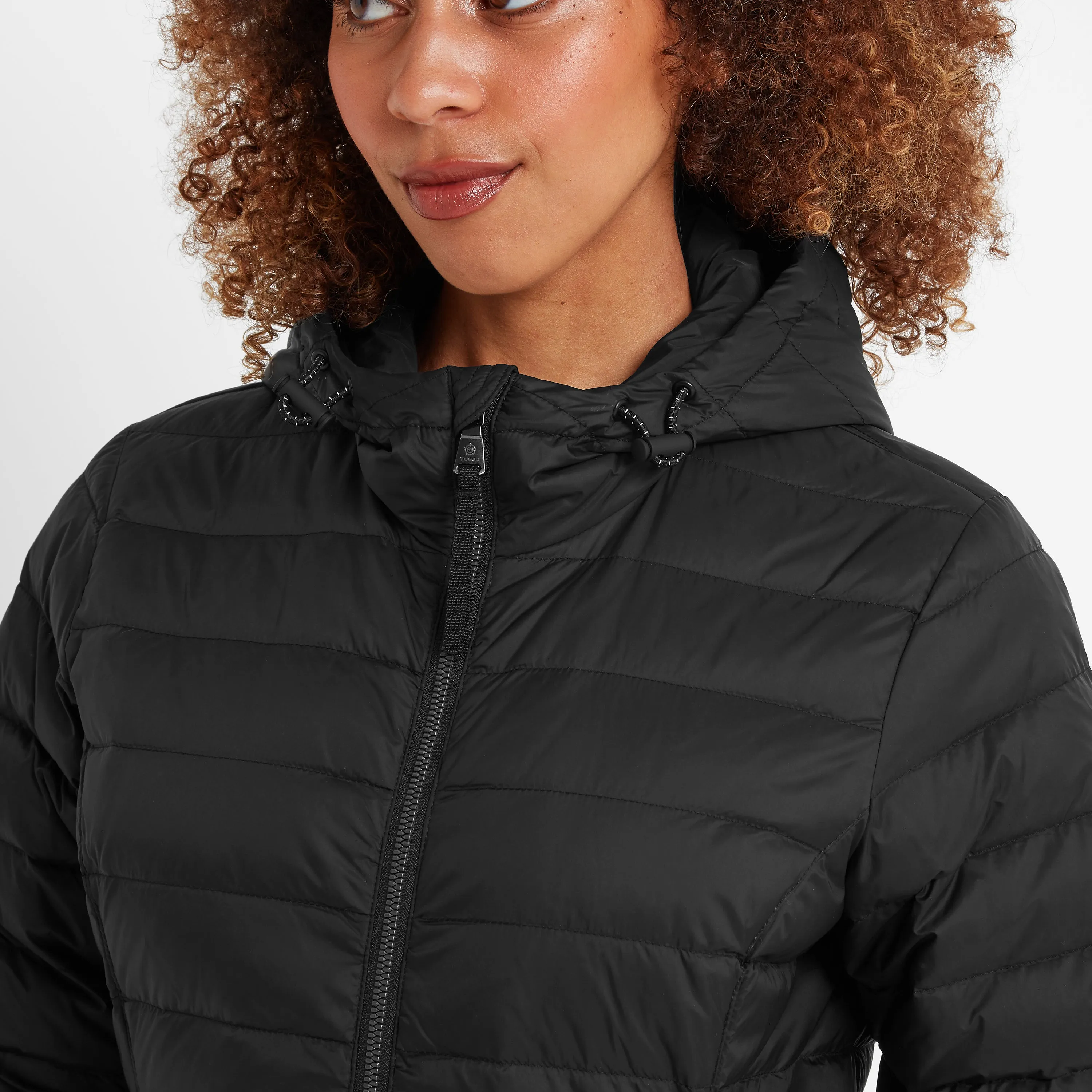 Nanton Womens Long Down Jacket - Black