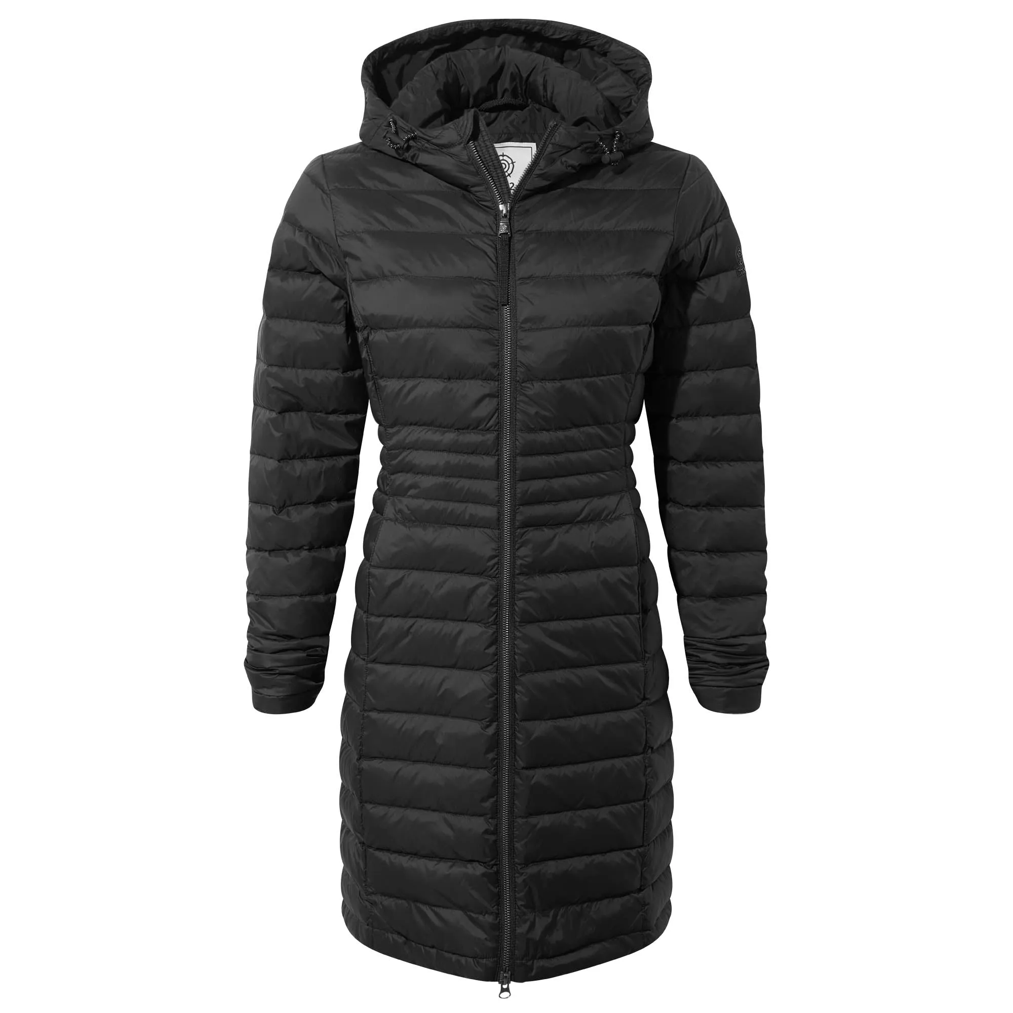 Nanton Womens Long Down Jacket - Black