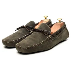 'Napoli' Green Suede Driving Loafers UK 11