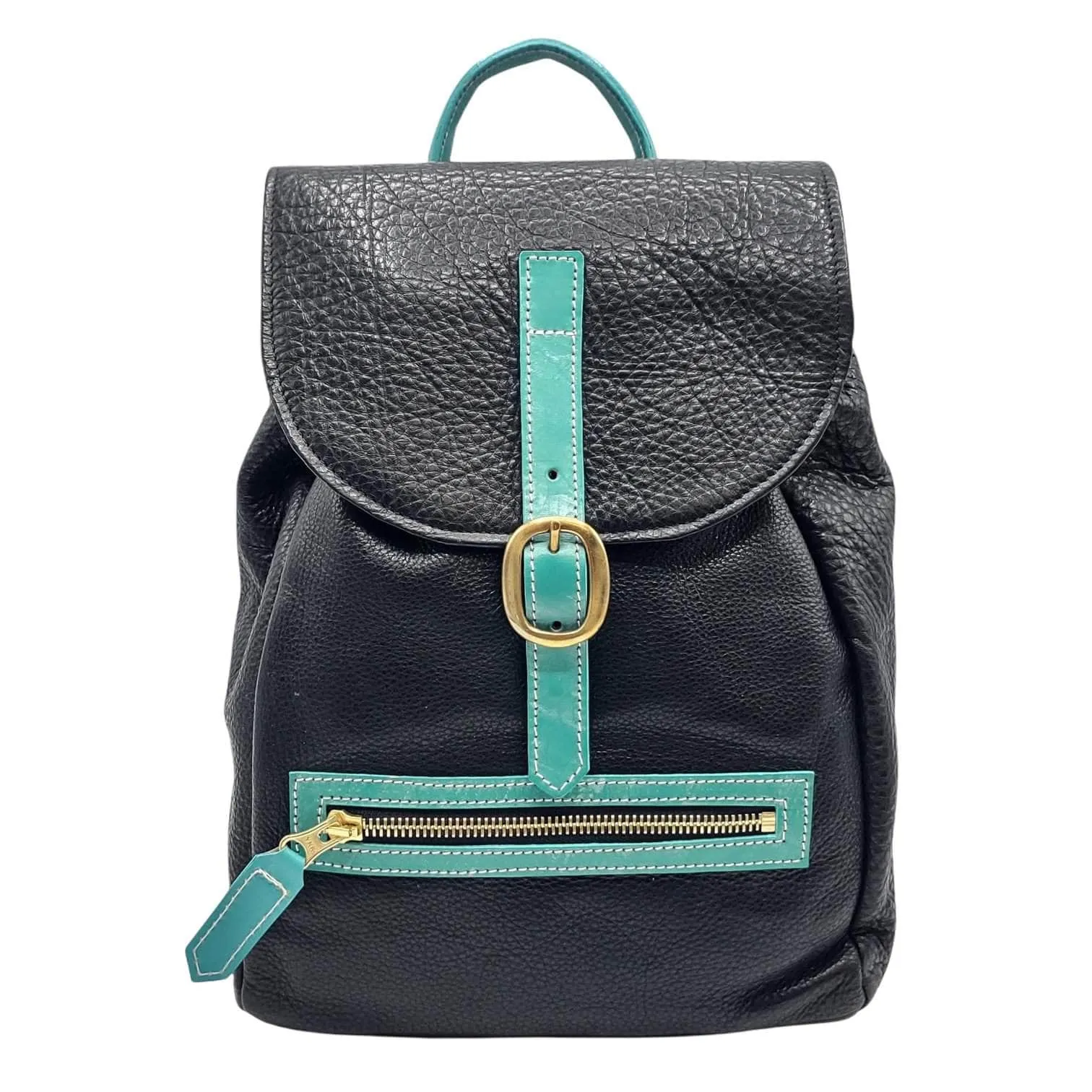 Nariva Boutique Black Leather Mini Backpack