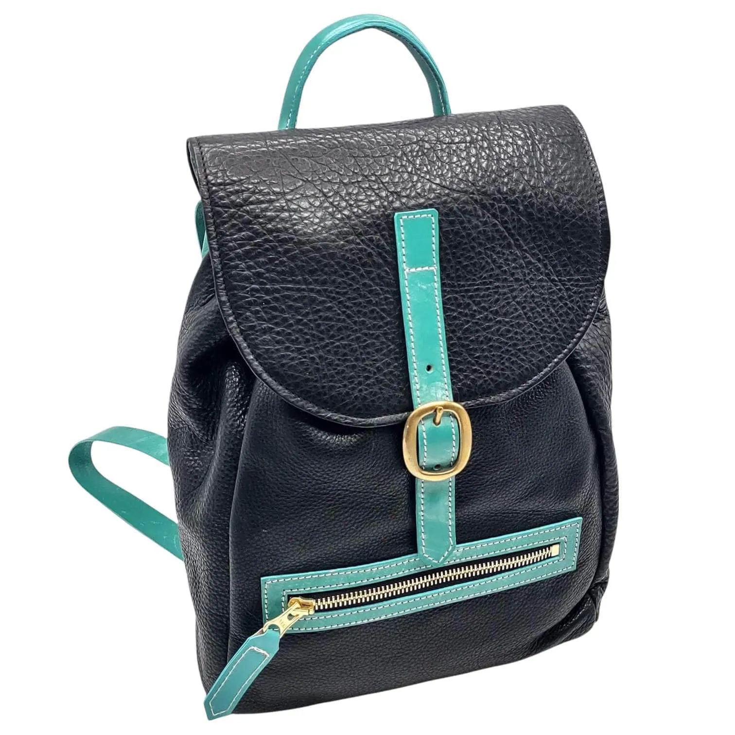 Nariva Boutique Black Leather Mini Backpack