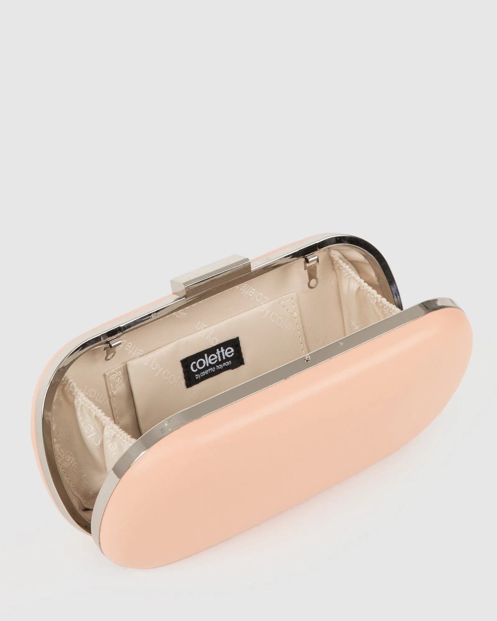 Natural Monika Hardcase Clutch Bag