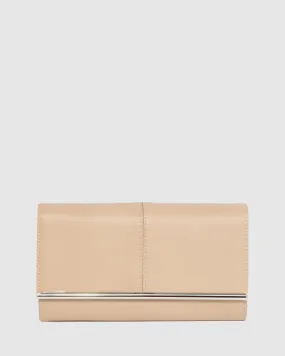 Natural Vevay Panel Clutch Bag