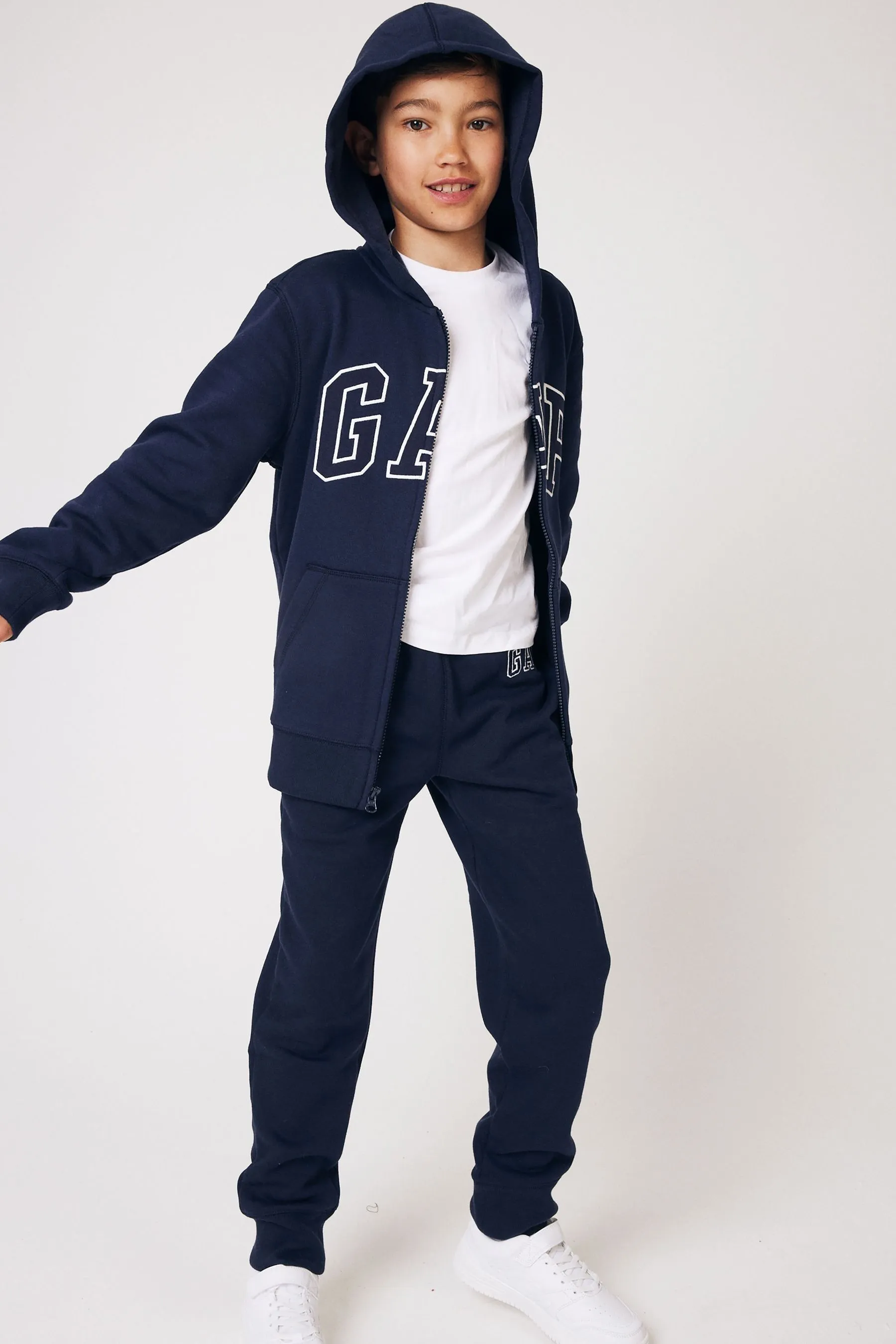 Navy Blue Logo Pull On Joggers (4-13yrs)