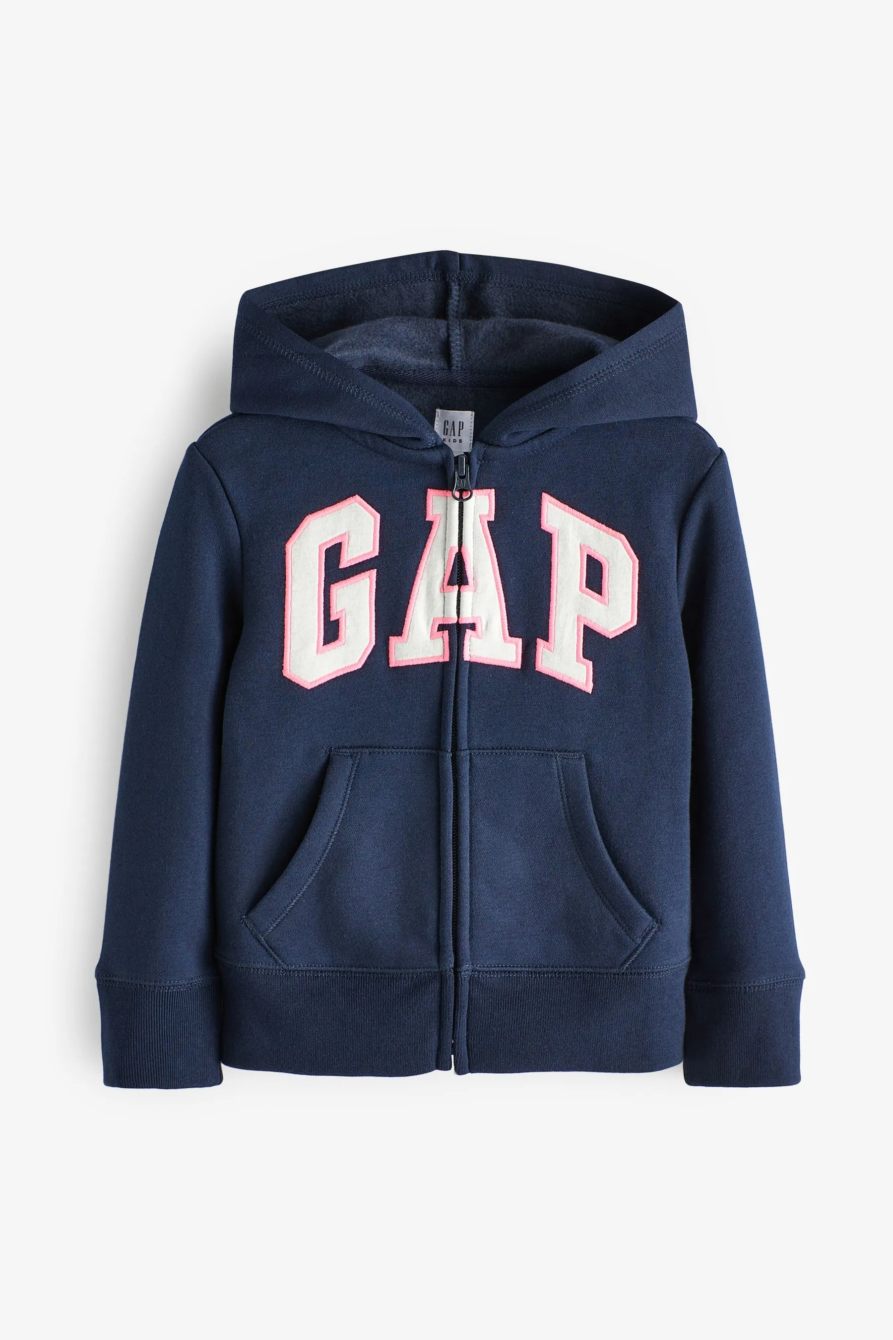 Navy Blue Logo Zip Through Hoodie (4-13yrs)