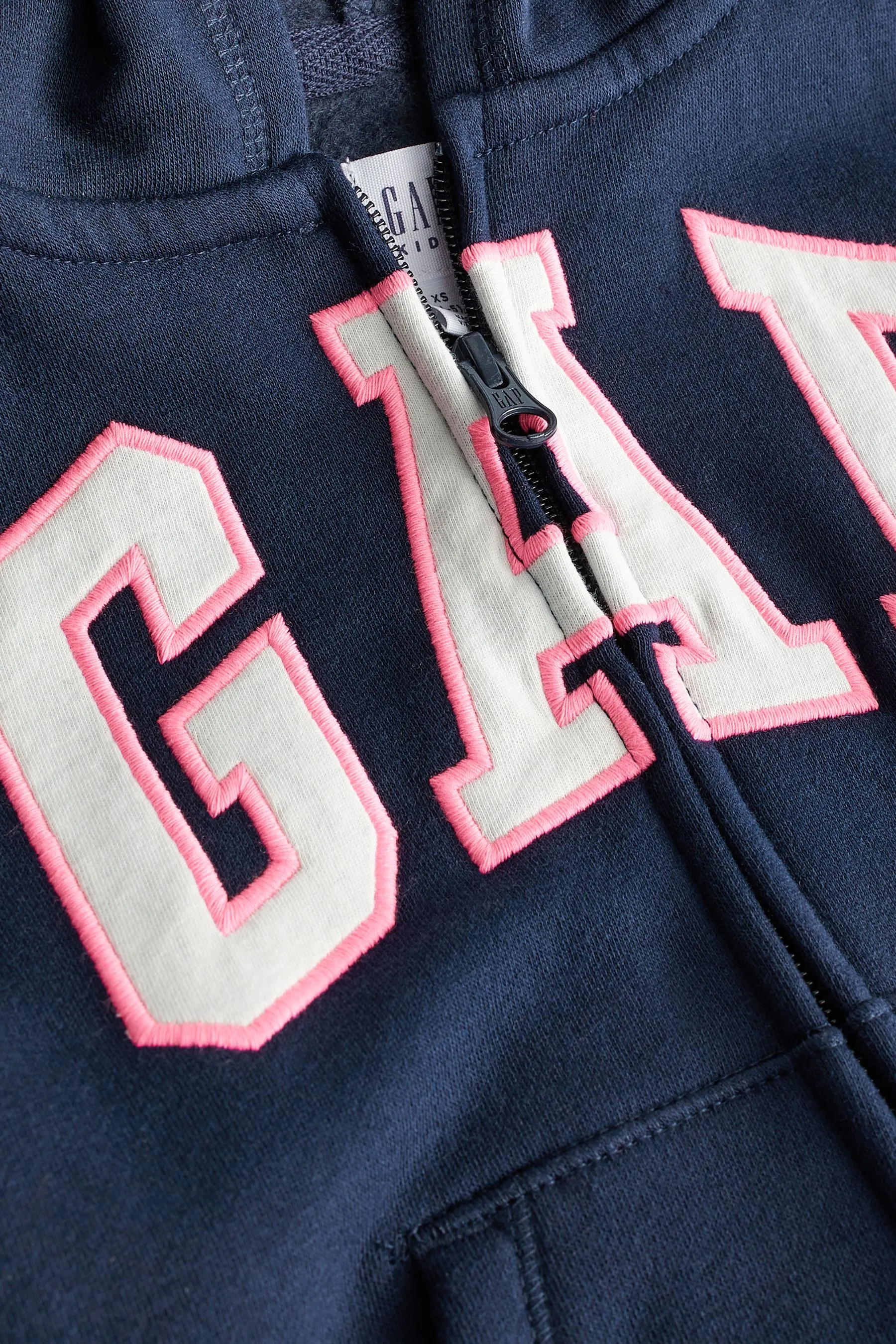 Navy Blue Logo Zip Through Hoodie (4-13yrs)