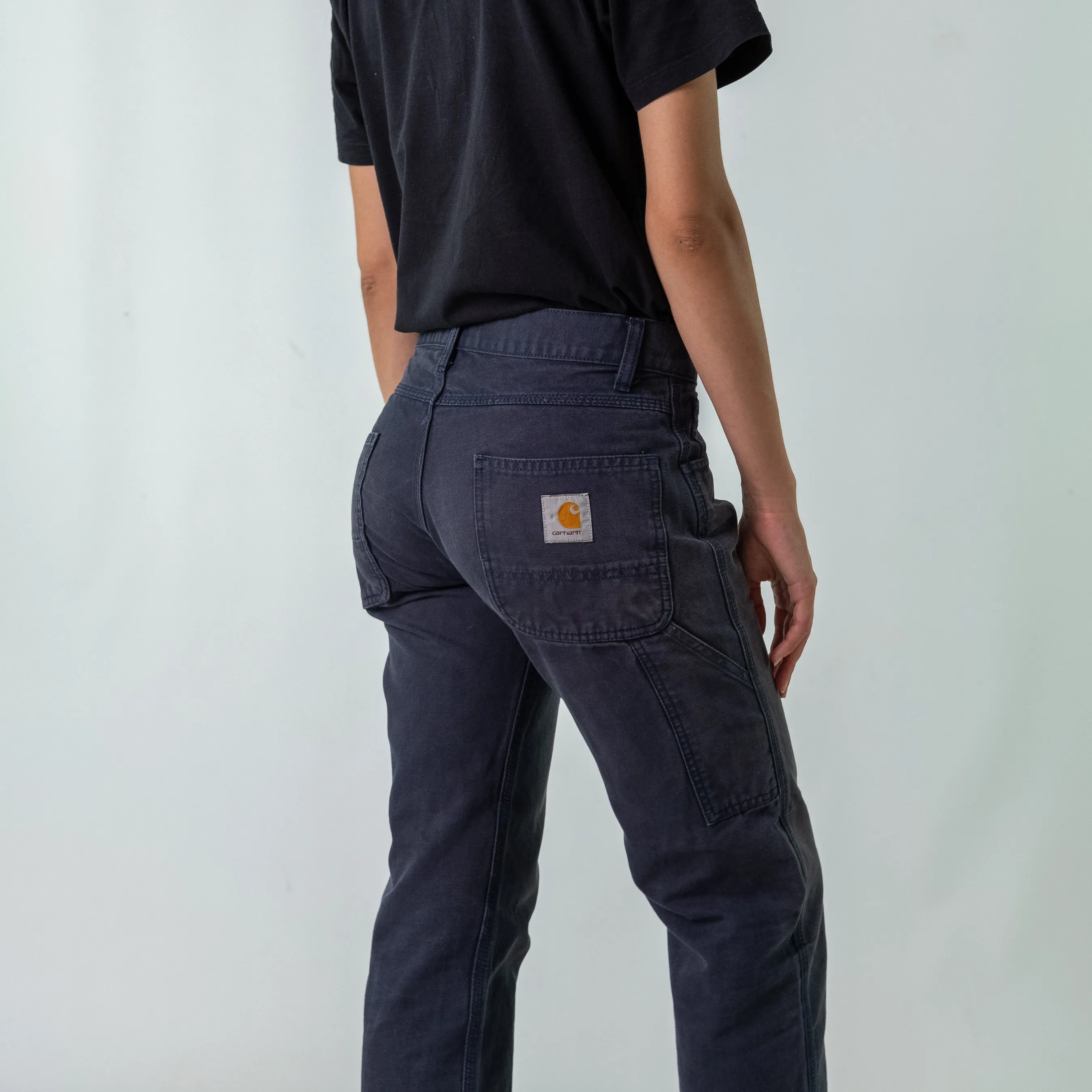 Navy Blue y2ks Carhartt Woven Cargo Pants Baggy Pants (28x32)